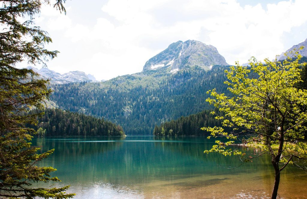 Black (Crno) lake in Montenegro. Durmitor National Park.